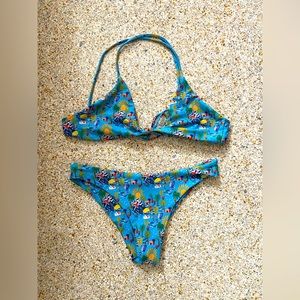 Skatie Swim Sarah Top Dylan Bottom, St Tropez print